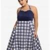 BBC Doctor Who Plaid Halter Dress Plus Size -Her Universe shop unnamed file 1023