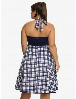 BBC Doctor Who Plaid Halter Dress Plus Size -Her Universe shop unnamed file 1025