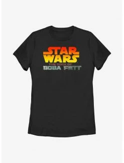 HER Star Wars: The Book Of Boba Fett Sunset Logo Womens T-Shirt