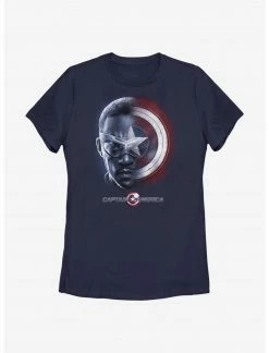 HER Marvel The Falcon And The Winter Soldier Sam And The Shield Womens T-Shirt