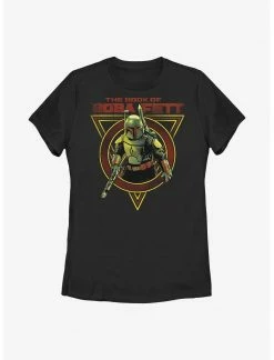 HER Star Wars: The Book Of Boba Fett Boba Fett Centered Title Womens T-Shirt