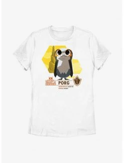 HER Star Wars Galaxy Of Creatures Porg Species Womens T-Shirt