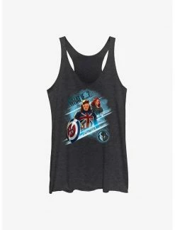 HER Marvel What If?? Captain Carter & Black Widow Team Up Womens Tank Top