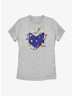 HER Marvel Hawkeye Christmas Lights Logo Womens T-Shirt