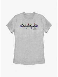HER Marvel Hawkeye Arrow Christmas Lights Logo Womens T-Shirt