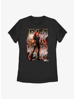 HER Marvel What If?? Black Widow Post Apocalyptic Key Art Womens T-Shirt