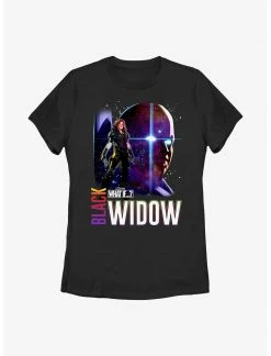 Marvel What If?? Post Apocalyptic Black Widow & The Watcher Womens T-Shirt