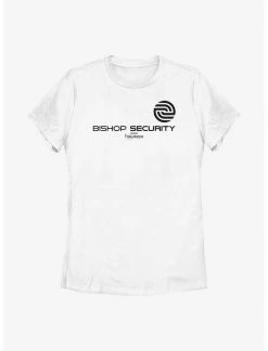 HER Marvel Hawkeye Bishop Security Logo Womens T-Shirt