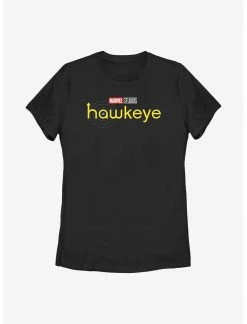 HER Marvel Hawkeye Logo Yellow Womens T-Shirt