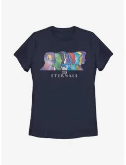 HER Marvel Eternals Silhouette Head Lineup Womens T-Shirt