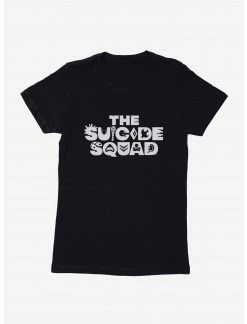 HER DC Comics The Suicide Squad Black Logo Womens T-Shirt