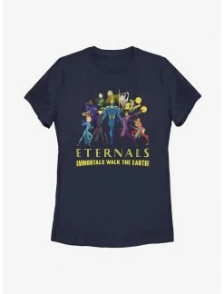 HER Marvel Eternals Cartoon Group Shot Womens T-Shirt