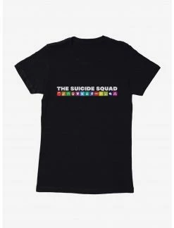 HER DC Comics The Suicide Squad Symbols One Line Womens T-Shirt