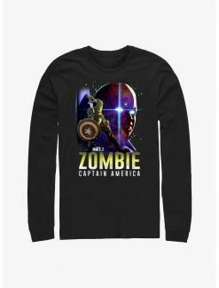 Marvel What If...? Watcher Zombie Cap Long-Sleeve T-Shirt