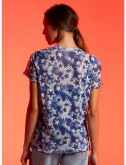 HUNIVERS Her Universe DC Comics Wonder Woman 1984 Star Mesh Top -Her Universe shop unnamed file 354