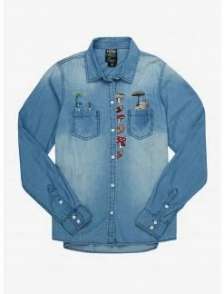 HUNIVERS Her Universe Studio Ghibli My Neighbor Totoro Chambray Woven Button-Up