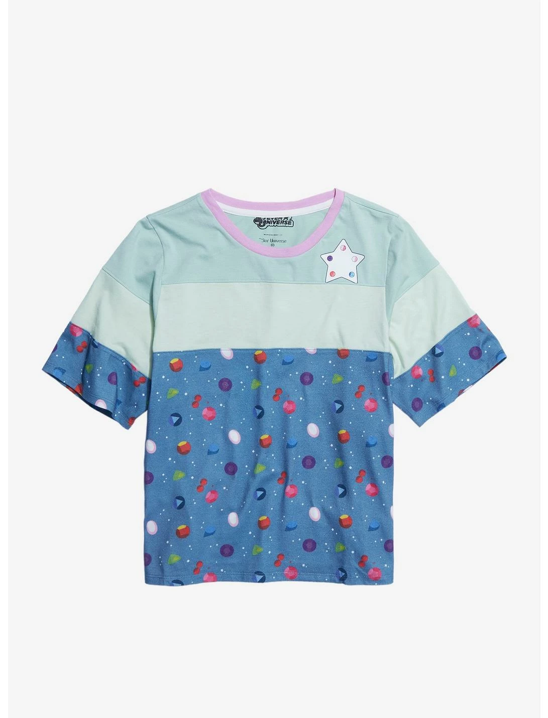 HUNIVERS Her Universe Steven Universe Gems Color-Block T-Shirt 1 HUNIVERS Her Universe Steven Universe Gems Color-Block T-Shirt