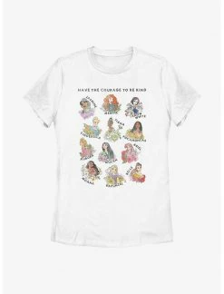 HER Disney Princesses Hand-drawn Princesses Womens T-Shirt