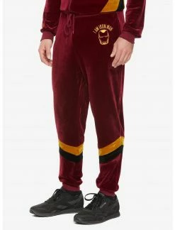 Her Universe shop 11 OURUNVRS Our Universe Marvel Avengers: Endgame I Am Iron Man Velour Jogger Pants Her Universe Exclusive