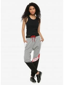HUNIVERS Our Universe Marvel Logo Jogger Pants Her Universe Exclusive -Her Universe shop unnamed file 378