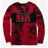 OURUNVRS Our Universe Star Wars: The Clone Wars Darth Maul Tie-Dye Long-Sleeve T-Shirt -Her Universe shop unnamed file 394