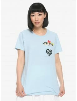 OURUNVRS Our Universe The Powerpuff Girls Heart Pocket T-Shirt