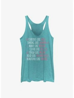 HER Disney Princesses Character Traits Womens Tank Top