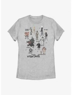HER Star Wars: Visions Textbook Characters Womens T-Shirt