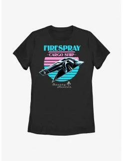 HER Star Wars: The Book Of Boba Fett Firespray Retro Look Womens T-Shirt