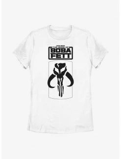 HER Star Wars: The Book Of Boba Fett Mandalorian Skull Logo Womens T-Shirt
