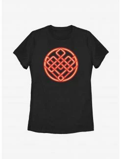 HER Marvel Shang-Chi And The Legend Of The Ten Rings Neon Symbol Womens T-Shirt