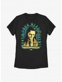 HER Marvel Loki Clocks Ticking Womens T-Shirt