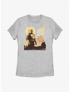 HER Star Wars: The Book Of Boba Fett Boba Fett Lives! Womens T-Shirt