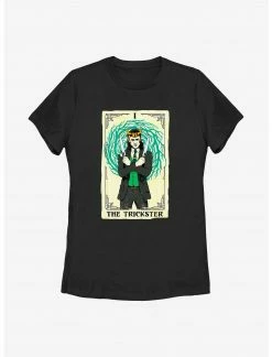 HER Marvel Loki Trickster Tarot Card Womens T-Shirt