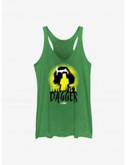 HER Marvel Loki Love Is A Dagger Silhouettes Womens Tank Top