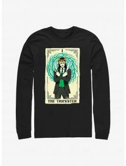 HER Marvel Loki Trickster Tarot Card Long-Sleeve T-Shirt