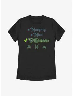HER Disney Villains Villainous Checklist Womens T-Shirt
