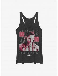 HER Marvel Loki Love Is A Dagger Womens Tank Top