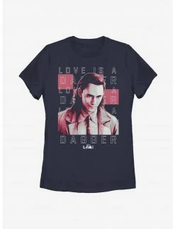 HER Marvel Loki Love Is A Dagger Womens T-Shirt