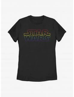 HER Star Wars Pride Outline Rainbow T-Shirt