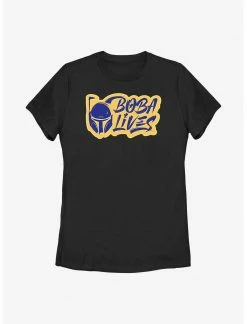 HER Star Wars: The Book Of Boba Fett Boba Lives Womens T-Shirt