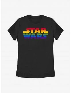 HER Star Wars Pride Rainbow Logo Design T-Shirt