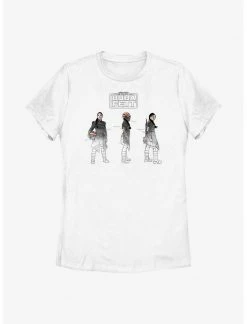 HER Star Wars: The Book Of Boba Fett Fennec Painted Sketches Womens T-Shirt