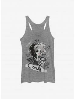 HER Disney Cruella Artsy Womens Tank Top