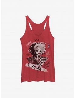 HER Disney Cruella Artsy Womens Tank Top
